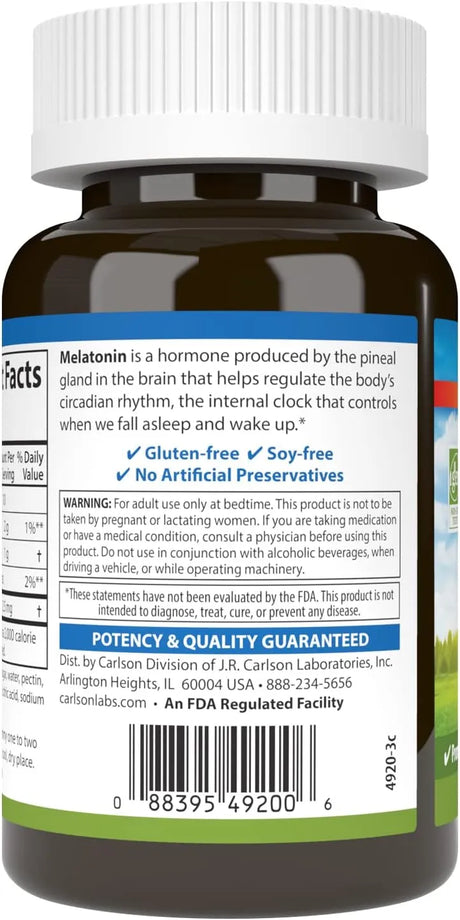CARLSON - Carlson Melatonin Gummies 2.5Mg. 60 Gomitas - The Red Vitamin MX - Suplementos Alimenticios - {{ shop.shopifyCountryName }}