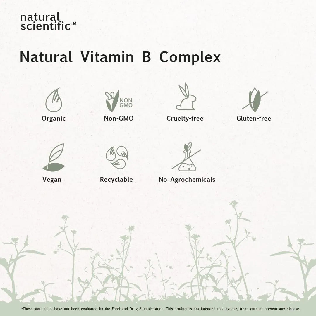 NATURAL SCIENTIFIC - NATURAL SCIENTIFIC Organic Vitamin B Complex 30 Capsulas - The Red Vitamin MX - Suplementos Alimenticios - {{ shop.shopifyCountryName }}