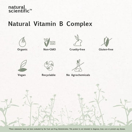 NATURAL SCIENTIFIC - NATURAL SCIENTIFIC Organic Vitamin B Complex 30 Capsulas - The Red Vitamin MX - Suplementos Alimenticios - {{ shop.shopifyCountryName }}