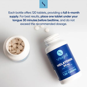SNUGELL - Snugell Melatonin 20Mg. 120 Tabletas 2 Pack - The Red Vitamin MX - Suplementos Alimenticios - {{ shop.shopifyCountryName }}
