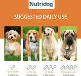 Nutridog Skin & Coat Supplement for Dogs 120 Masticables