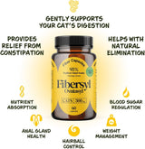 FiberSyl Ovatasyl Prebiotics for Cats Digestive Health 60 Capsulas