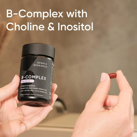 SPORTS RESEARCH - Sports Research Vitamin B-Complex 60 Capsulas Blandas - The Red Vitamin MX - Suplementos Alimenticios - {{ shop.shopifyCountryName }}
