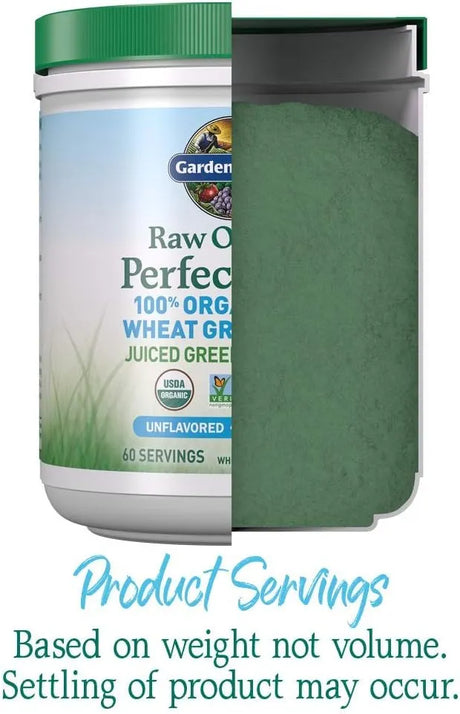GARDEN OF LIFE - Garden of Life Raw 100% Organic Perfect Food USA Wheat Grass Juice 60 Servicios 240Gr. - The Red Vitamin MX - Suplementos Alimenticios - {{ shop.shopifyCountryName }}
