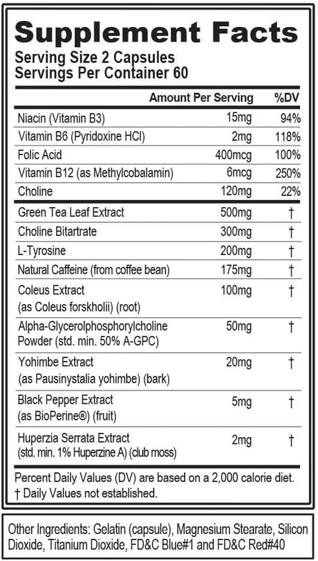EVL Thermogenic Fat Burner Support 120 Capsulas - The Red Vitamin MX - Suplementos Alimenticios - EVLUTION