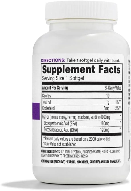 365 - 365 by Whole Foods Market Oil Fish 1000Mg. 100 Capsulas Blandas - The Red Vitamin MX - Suplementos Alimenticios - {{ shop.shopifyCountryName }}