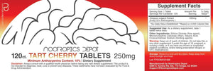 Nootropics Depot Tart Cherry Extract 250Mg. 120 Tabletas