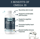 FERA PETS - Fera Pet Organics Omega 3 Wild Caught Fish Oil for Dogs & Cats 8 Fl.Oz. - The Red Vitamin MX - Aceite De Pescado Para Perros - {{ shop.shopifyCountryName }}