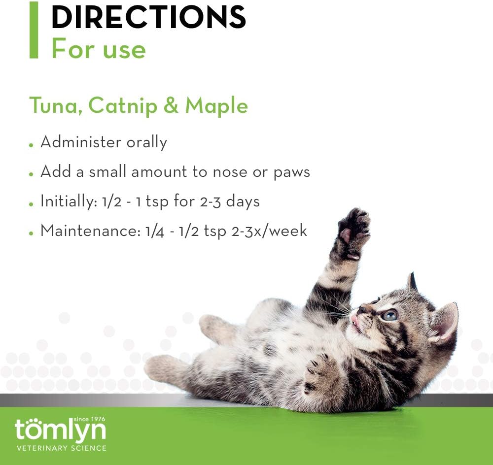 Tomlyn Laxatone Catnip-Flavored Hairball Remedy Gel for Cats 4.25 Oz.