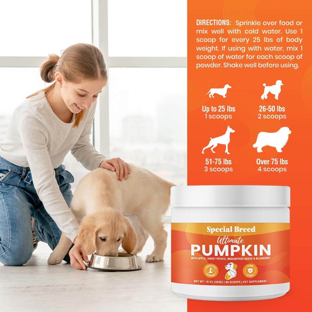 Special Breed Ultimate Pumpkin for Dogs 60 Servicios 453Gr.