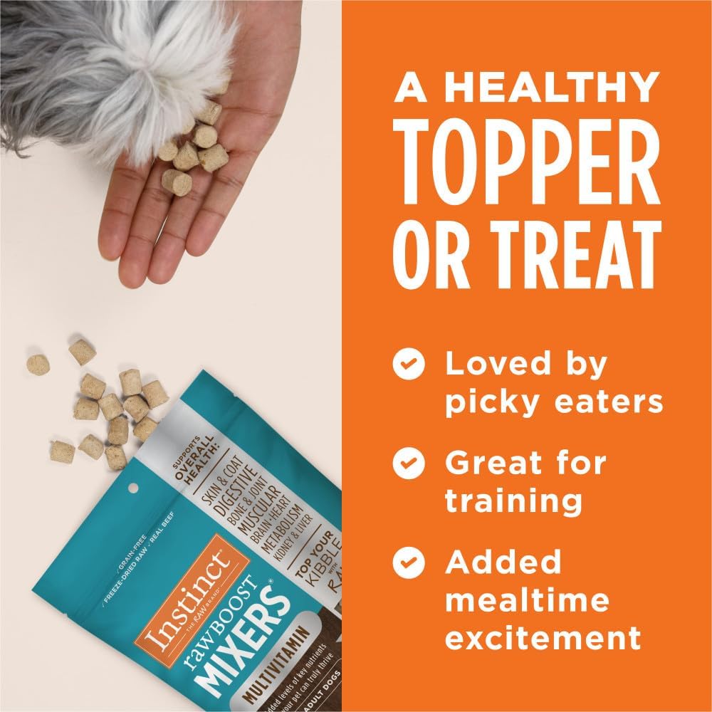 Instinct Raw Boost Mixers Multivitamin for Adult Dogs Freeze-Dried Food Topper 354Gr.