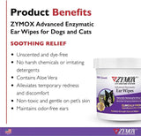 ZYMOX - Zymox Advanced Enzymatic Ear Wipes for Dogs and Cats 100 Toallitas 2 Pack - The Red Vitamin MX - Cuidado Del Oído De Perros - {{ shop.shopifyCountryName }}