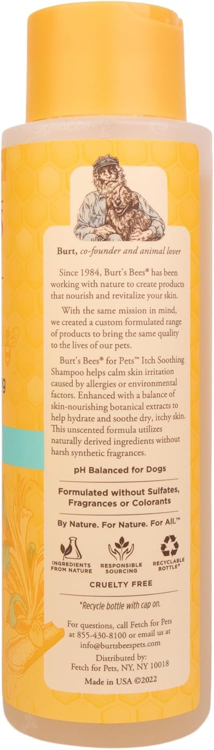 Burt's Bees for Pets Itch Soothing Shampoo with Honeysuckle 16 Fl.Oz. 2 Pack