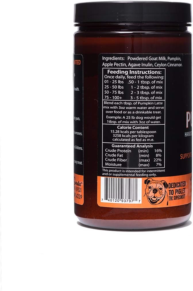 Super Snouts Pumpkin Latte Digestive Supplement for Dogs 284Gr.