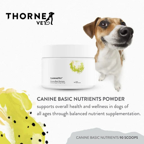 THORNEVET - ThorneVET Canine Basic Nutrients Multivitamin Support for Dogs 90 Servicios 113Gr. - The Red Vitamin MX - Multivitamínicos Para Perros - {{ shop.shopifyCountryName }}