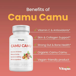 VITAPIA - Vitapia Camu Camu Extract 5,000Mg. 60 Capsulas - The Red Vitamin MX - Suplementos Alimenticios - {{ shop.shopifyCountryName }}