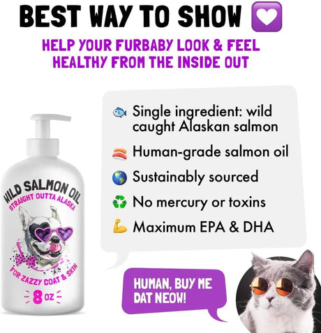 LEGITPET - LEGITPET Wild Alaskan Salmon Oil for Dogs & Cats 8 Fl.Oz. - The Red Vitamin MX - Aceite De Pescado Para Perros - {{ shop.shopifyCountryName }}