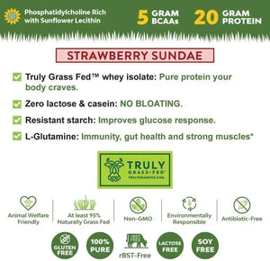 MARIGOLD - MariGold Grass-fed Whey Protein Isolate Powder Creamy Strawberry Sundae 454Gr. - The Red Vitamin MX - Suplementos Alimenticios - {{ shop.shopifyCountryName }}
