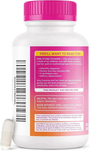 PINK STORK - Pink Stork Magnesium Glycinate with Vitamin D 60 Capsulas - The Red Vitamin MX - Suplementos Alimenticios - {{ shop.shopifyCountryName }}
