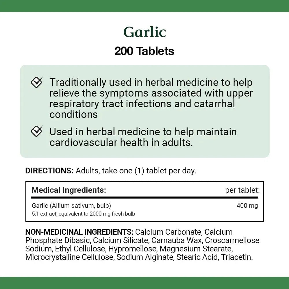 NATURE'S BOUNTY - Nature's Bounty Garlic 2000Mg. 200 Tabletas - The Red Vitamin MX - Suplementos Alimenticios - {{ shop.shopifyCountryName }}