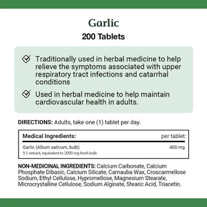 NATURE'S BOUNTY - Nature's Bounty Garlic 2000Mg. 200 Tabletas - The Red Vitamin MX - Suplementos Alimenticios - {{ shop.shopifyCountryName }}