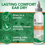 VET'S BEST - Vet's Best Dog Ear Cleaner Kit Wash & Dry Treatment - The Red Vitamin MX - Cuidado Del Oído De Perros - {{ shop.shopifyCountryName }}