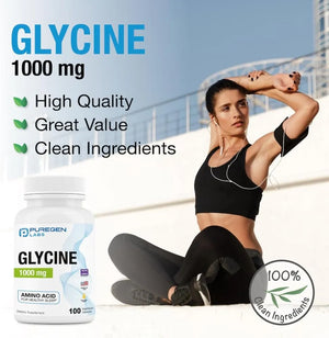 P PUREGEN LABS - P Puregen Labs Glycine 1000Mg. 100 Capsulas 2 Pack - The Red Vitamin MX - Suplementos Alimenticios - {{ shop.shopifyCountryName }}