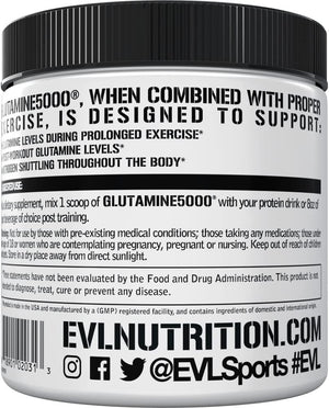 Evlution Pure Vegan L-Glutamine Powder Supplement 60 Servicios 500Gr. Unflavored - The Red Vitamin MX - Suplementos Alimenticios - EVLUTION