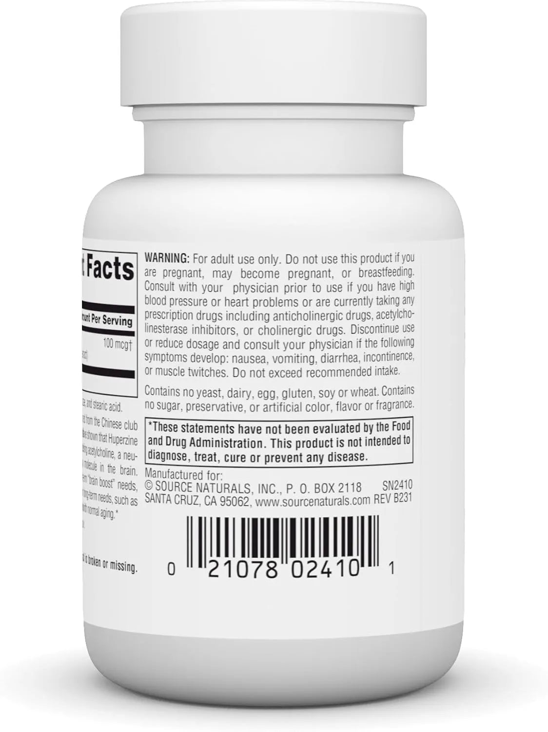 SOURCE NATURALS - Source Naturals Huperzine A 100mcg 120 Tabletas - The Red Vitamin MX - Suplementos Alimenticios - {{ shop.shopifyCountryName }}