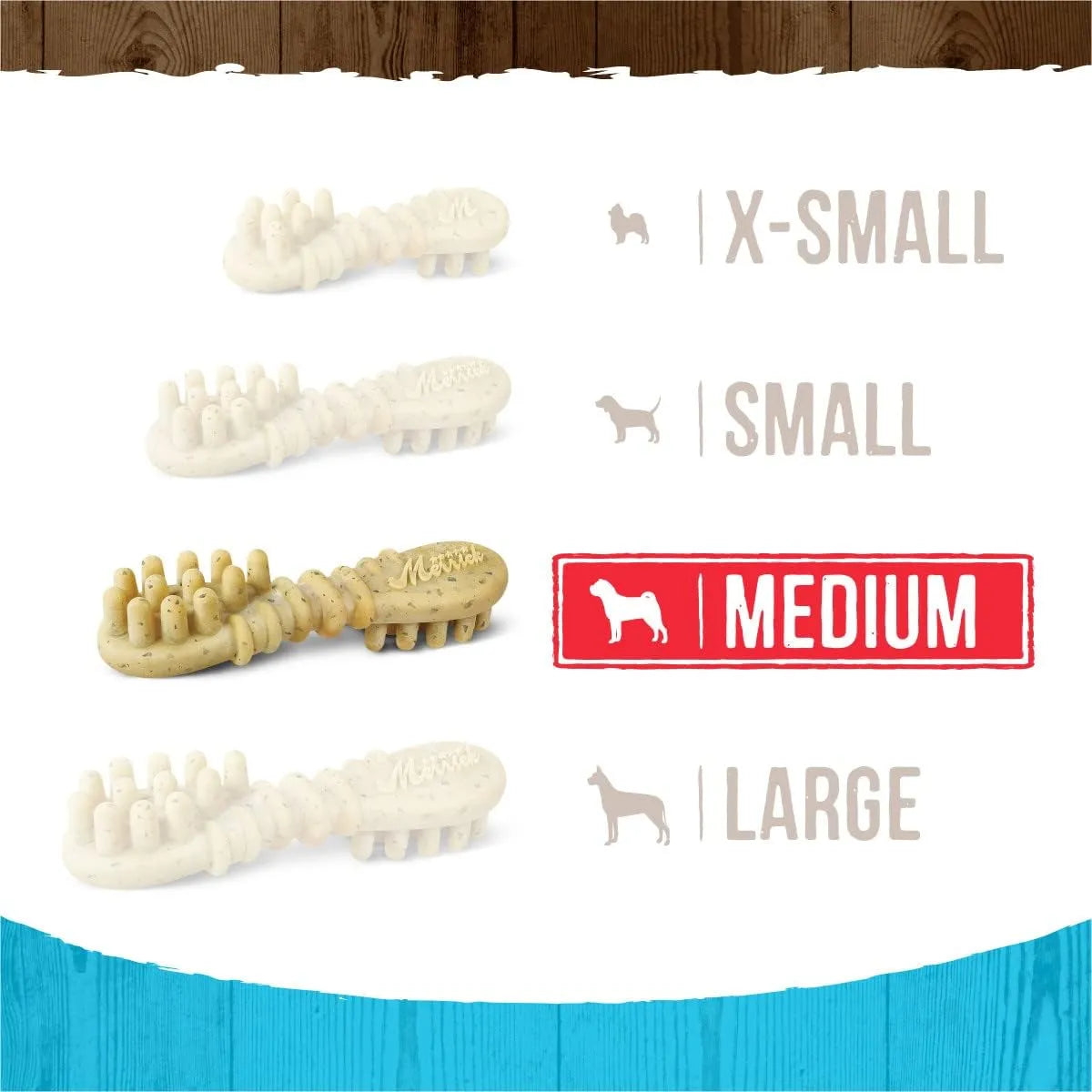MERRICK - Merrick Fresh Kisses Natural Dental Chews Toothbrush Shape Medium Dogs 10 Piezas - The Red Vitamin MX - Cuidado Dental Para Perros - {{ shop.shopifyCountryName }}