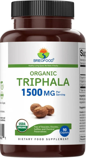 BRIEOFOOD - Brieofood Organic Triphala 1500Mg. 90 Tabletas - The Red Vitamin MX - Suplementos Alimenticios - {{ shop.shopifyCountryName }}