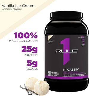 RULE 1 PROTEINS - Rule 1 R1 Casein Vanilla Creme 913.5Gr. - The Red Vitamin MX - Suplementos Alimenticios - {{ shop.shopifyCountryName }}