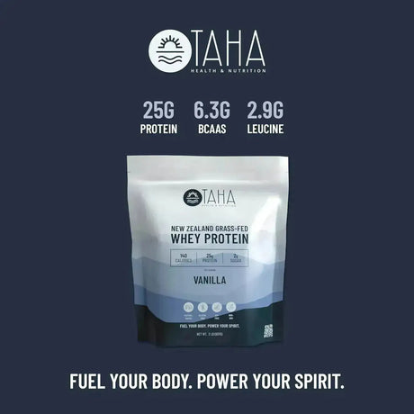 TAHA - Taha New Zealand Grass-Fed Whey Protein Concentrate Powder Vanilla 907Gr. - The Red Vitamin MX - Suplementos Alimenticios - {{ shop.shopifyCountryName }}
