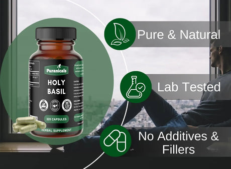 PURANICALS - Puranicals Holy Basil 320 Capsulas - The Red Vitamin MX - Suplementos Alimenticios - {{ shop.shopifyCountryName }}