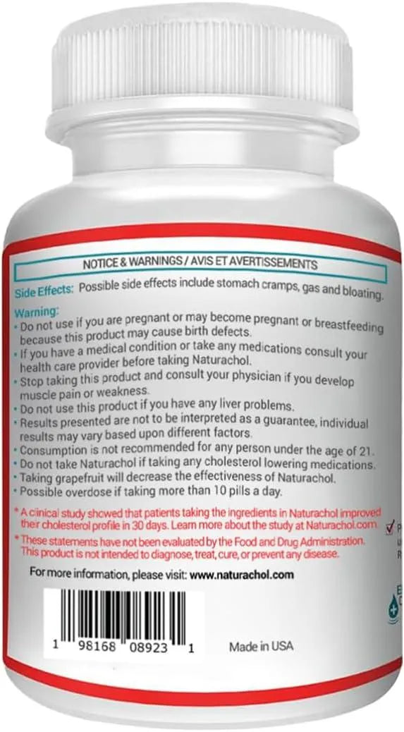 NUTRACHOL - Naturachol Advanced Cholesterol Support Formula 90 Tabletas - The Red Vitamin MX - Suplementos Alimenticios - {{ shop.shopifyCountryName }}