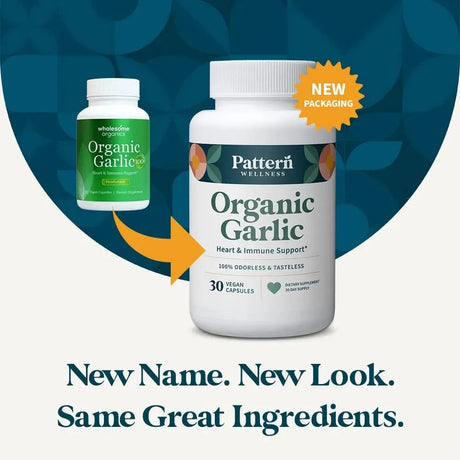 PATTERN WELLNESS - Pattern Wellness Odorless Organic Garlic 1000Mg. 30 Capsulas 2 Pack - The Red Vitamin MX - Suplementos Alimenticios - {{ shop.shopifyCountryName }}