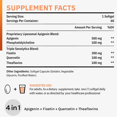 CENFFITIO - Cenffitio Liposomal Apigenin 500Mg. 60 Capsulas 2 Pack - The Red Vitamin MX - Suplementos Alimenticios - {{ shop.shopifyCountryName }}