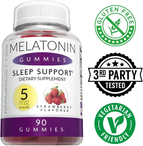 MAURICETTES - Mauricettes Melatonin Gummies for Kids and Adults 5Mg. 90 Gomitas - The Red Vitamin MX - Suplementos Alimenticios - {{ shop.shopifyCountryName }}