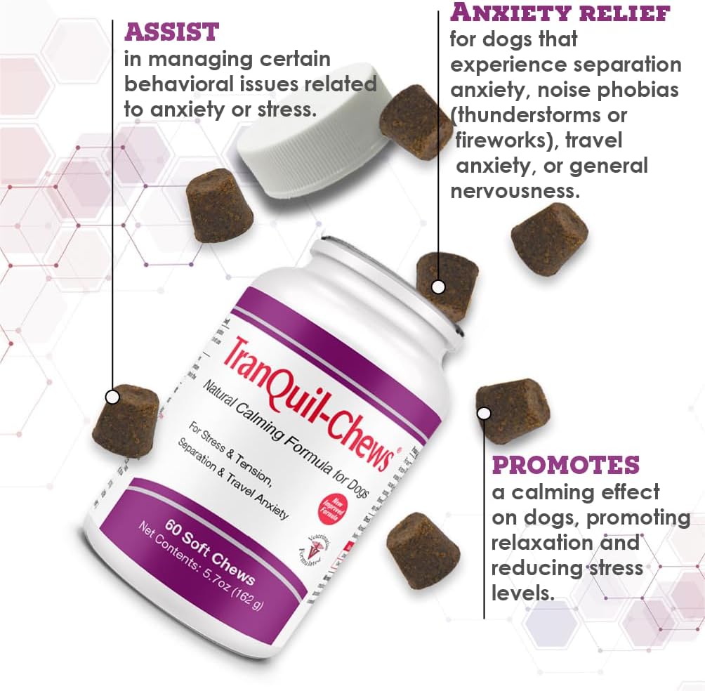 Pet Health Solutions Tranquil-Chews Calming Formula for Dogs 60 Masticables