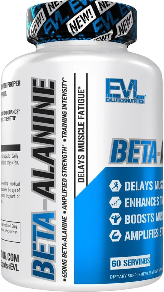 EVLUTION - Evlution Nutrition Beta-Alanine 60 Capsulas - The Red Vitamin MX - Suplementos Alimenticios - {{ shop.shopifyCountryName }}