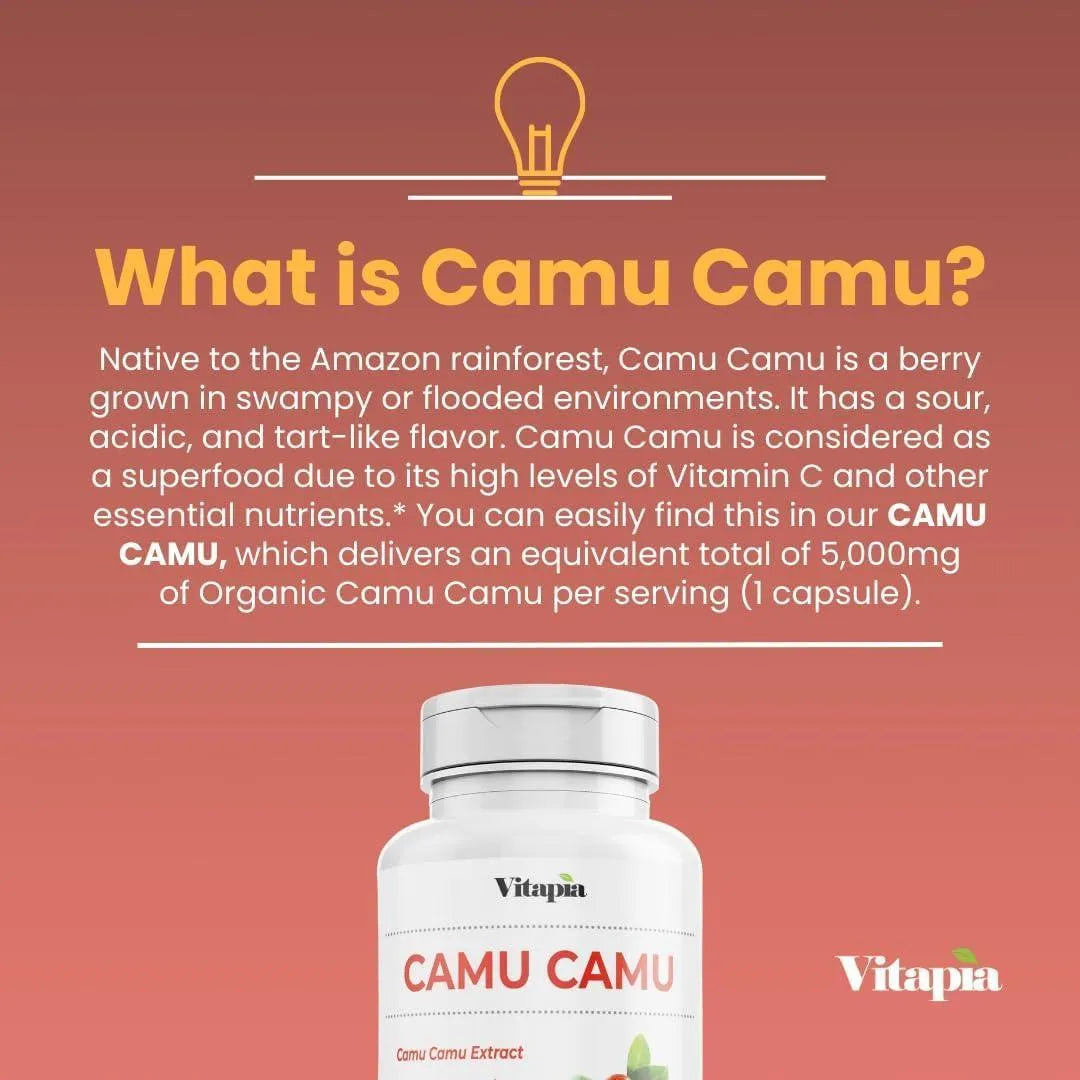 VITAPIA - Vitapia Camu Camu Extract 5,000Mg. 60 Capsulas - The Red Vitamin MX - Suplementos Alimenticios - {{ shop.shopifyCountryName }}