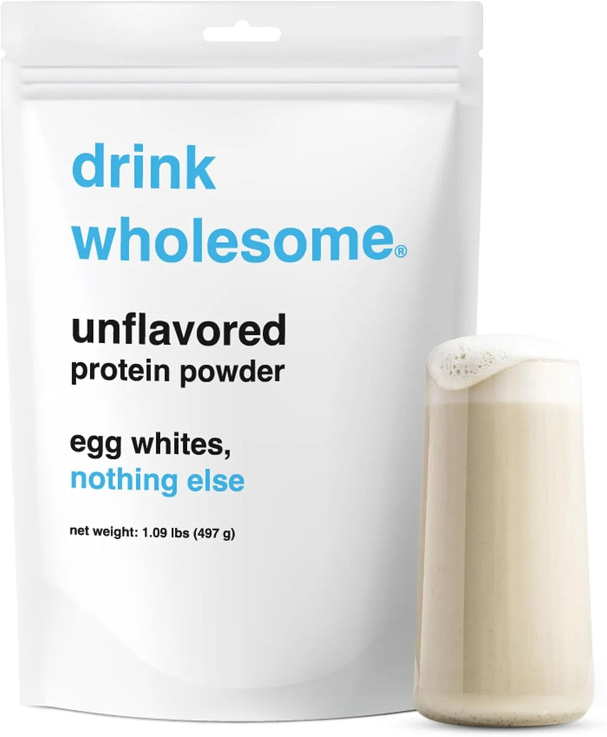 DRINK WHOLESOME - drink wholesome Unflavored Egg White Protein Powder 497Gr. - The Red Vitamin MX - Suplementos Alimenticios - {{ shop.shopifyCountryName }}