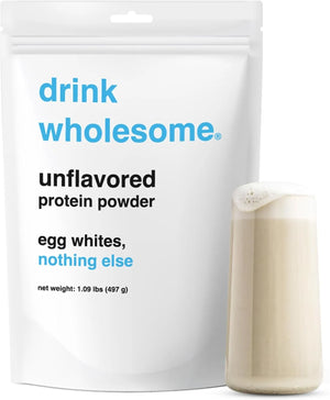 DRINK WHOLESOME - drink wholesome Unflavored Egg White Protein Powder 497Gr. - The Red Vitamin MX - Suplementos Alimenticios - {{ shop.shopifyCountryName }}