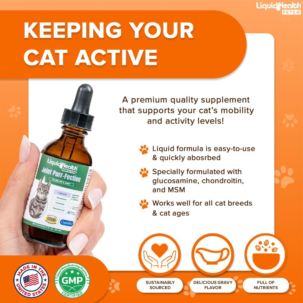 LIQUIDHEALTH Pets Liquid Cat Glucosamine Joint 2 Fl.Oz.