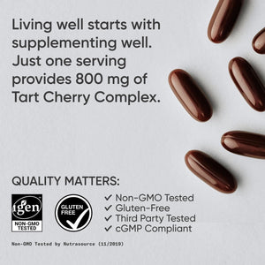 Sports Research Tart Cherry Concentrate 60 Capsulas Blandas