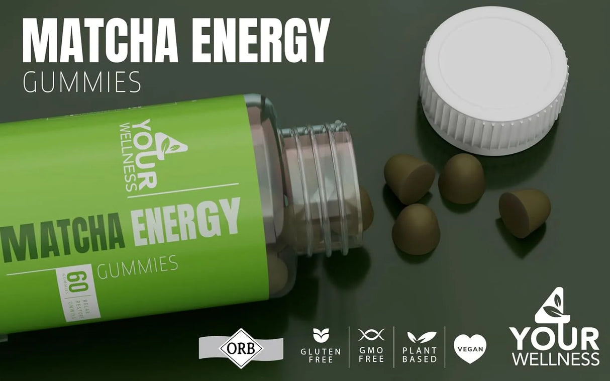 4 YOUR WELLNESS - 4 Your Wellness Matcha Organic Green Tea Energy Gummies 60 Gomitas - The Red Vitamin MX - Suplementos Alimenticios - {{ shop.shopifyCountryName }}