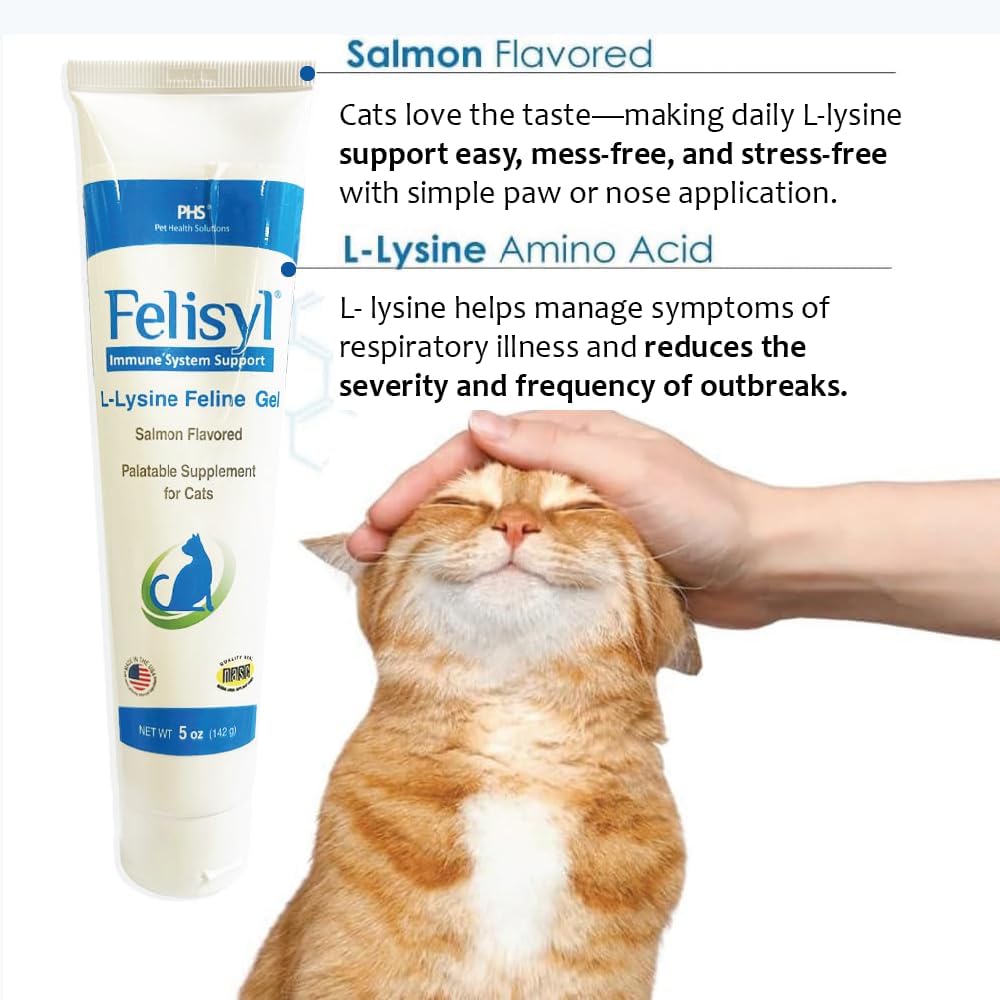 Felisyl L-Lysine Gel for Cats 5 Oz. 2 Pack