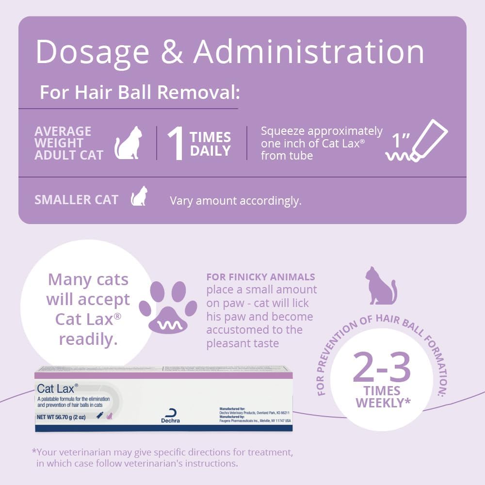 CatLax for Hairball Elimination and Prevention in Cats 2 Oz.