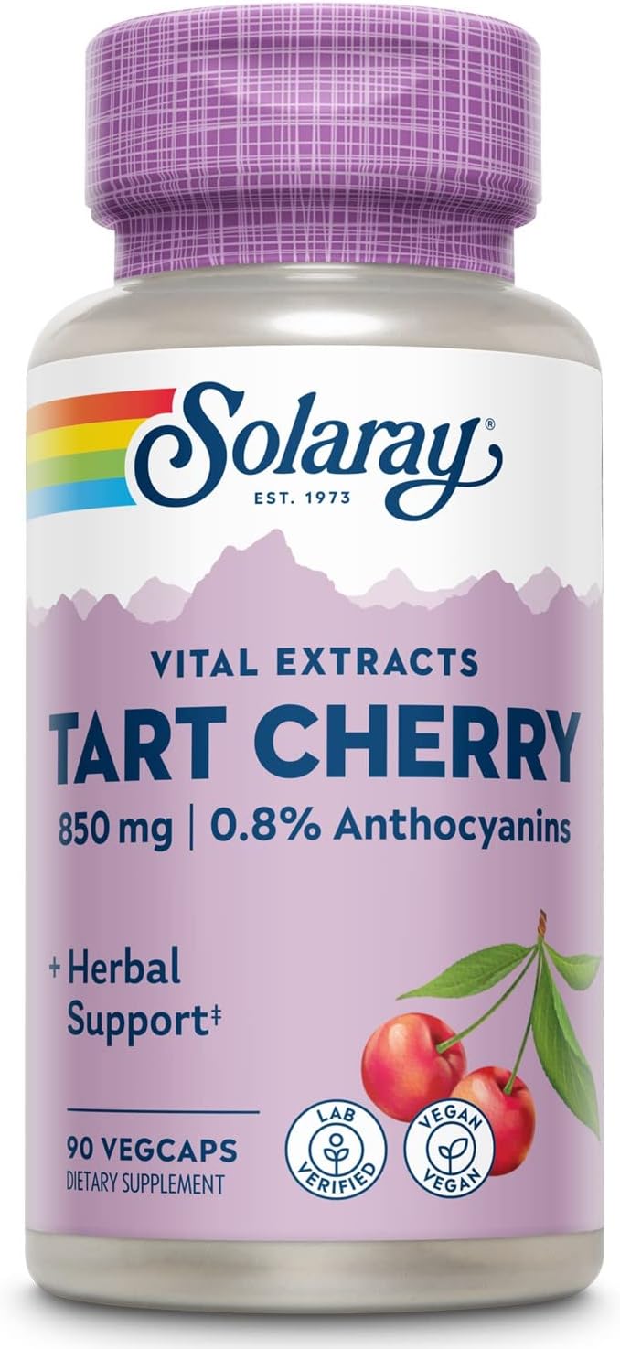 Solaray Tart Cherry Fruit Extract 425Mg. 90 Capsulas