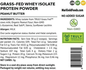 MARIGOLD - MariGold Grass-fed Whey Protein Isolate Powder Creamy Peanut Butter Flavor 454Gr. - The Red Vitamin MX - Suplementos Alimenticios - {{ shop.shopifyCountryName }}